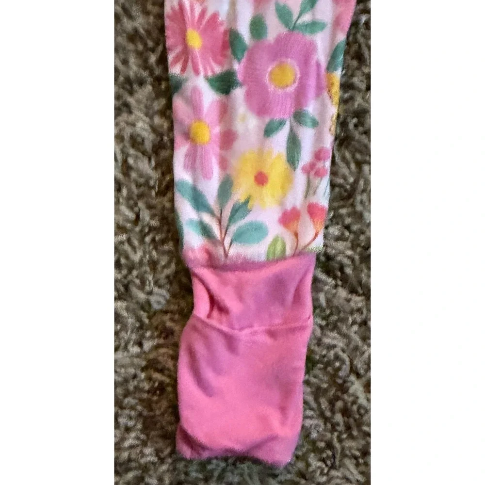 Little Sleepies-Pink Floral & Butterfly Print Zippy 3-6 Months